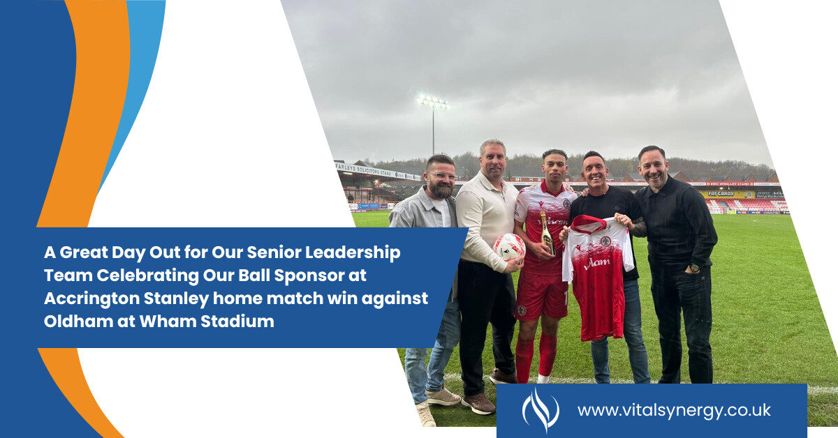 Vital Synergy Ball Sponsor for Accrington Stanley Home Match